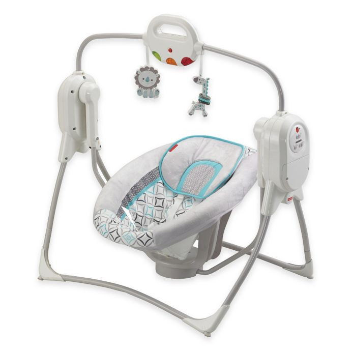 Best ideas about Baby Swing With Lights
. Save or Pin Fisher Price Twinkling Lights SpaceSaver Cradle n Swing Now.