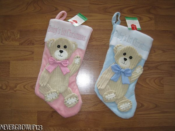 Best ideas about Baby'S 1St Furniture
. Save or Pin BABY S 1ST CHRISTMAS STOCKING BOY GIRL FLEECE BLUE PINK Now.
