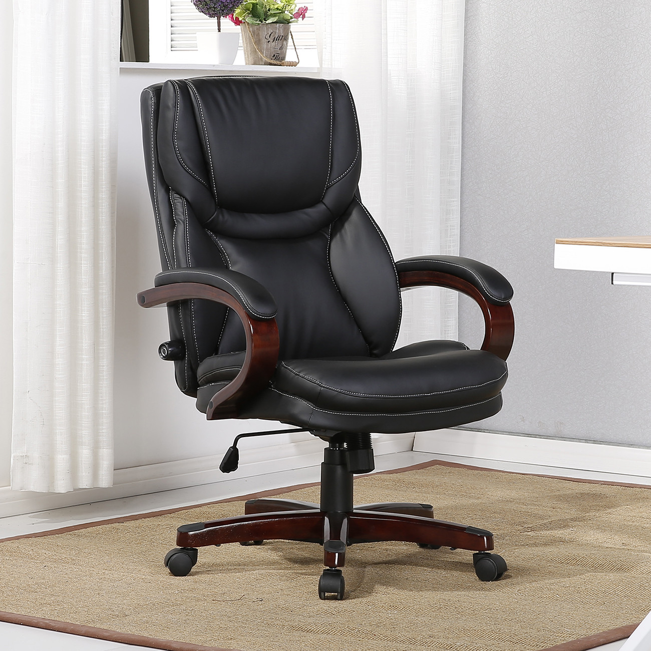 Best ideas about Back Support For Office Chair
. Save or Pin Executive Chair High Back fice Desk Arm Lumbar Support Now.