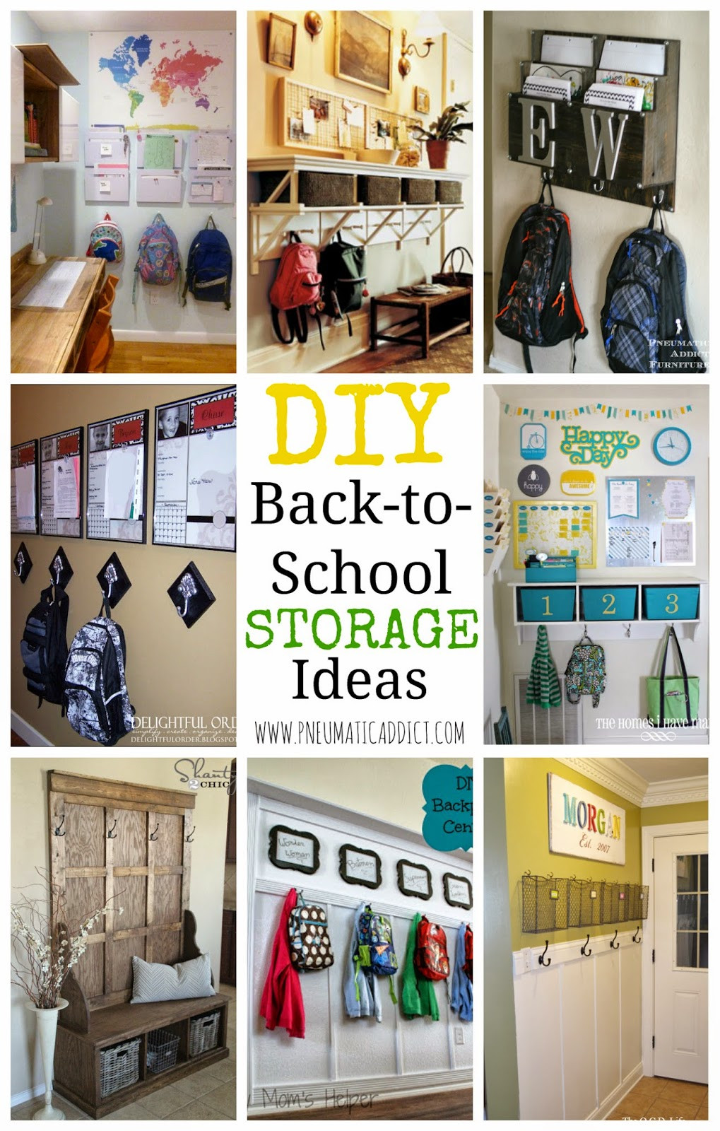 Best ideas about Backpack Organizer DIY
. Save or Pin DIY Back to School Storage Ideas Now.