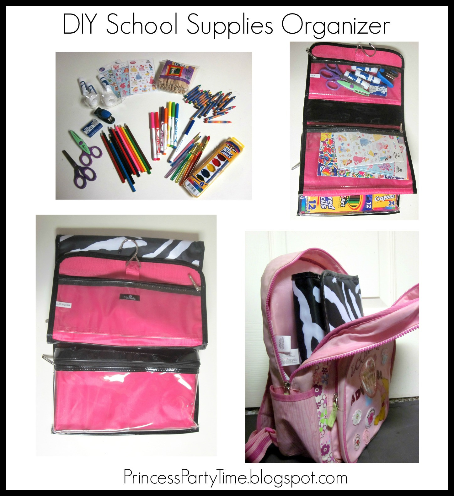 Best ideas about Backpack Organizer DIY
. Save or Pin It s a Princess Thing DIY Back To School Supplies Now.