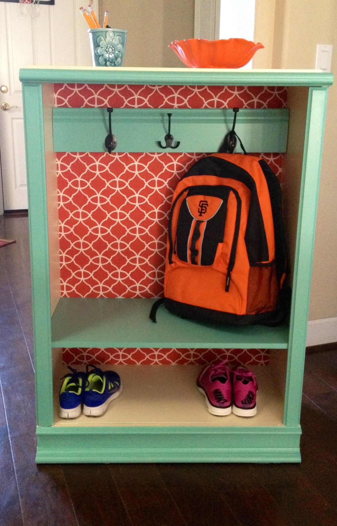 Best ideas about Backpack Organizer DIY
. Save or Pin DIY Back to school backpack coat storage Made from an Now.