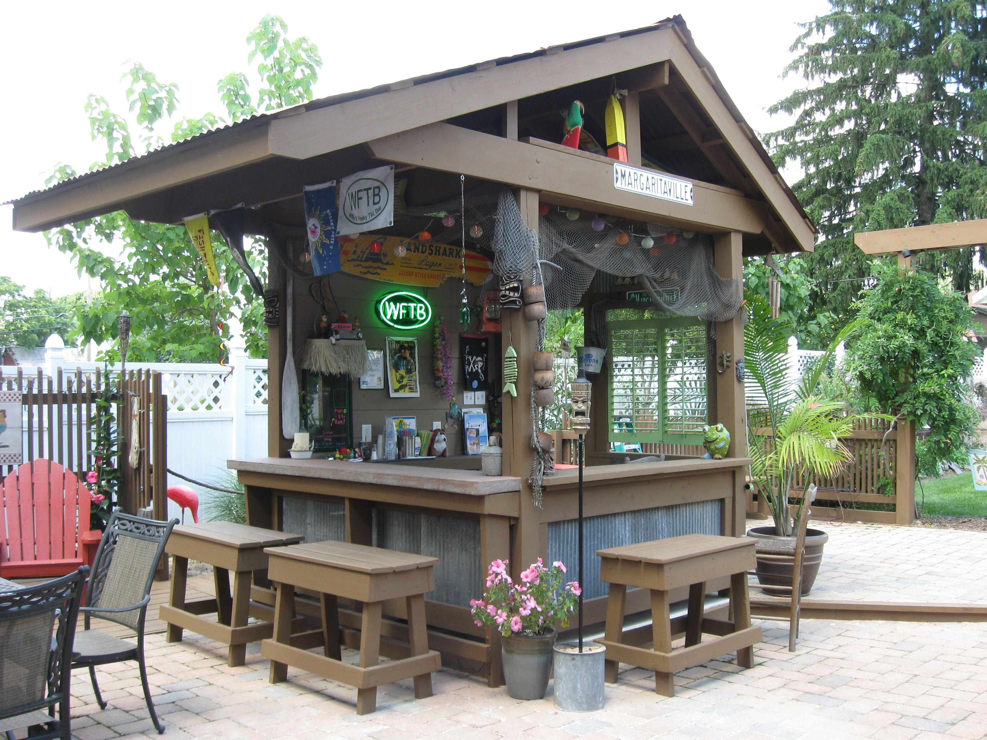Best ideas about Backyard Bar Ideas
. Save or Pin My backyard tiki bar Outdoor kitchen Now.
