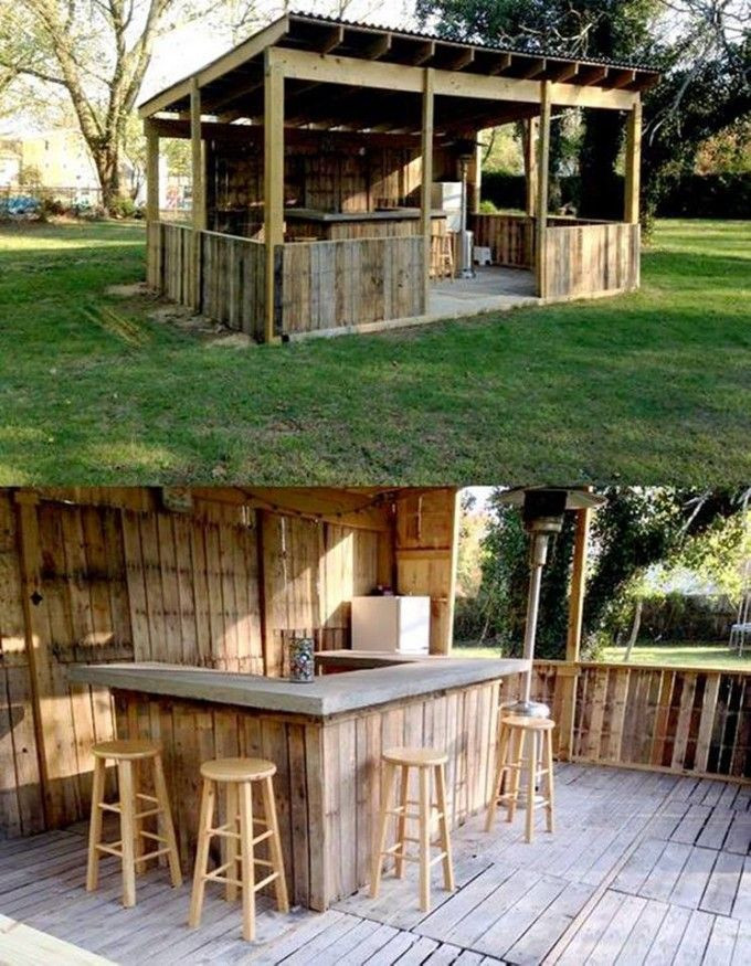 Best ideas about Backyard Bar Ideas
. Save or Pin Outdoor Pallet Bar ese are the BEST DIY Pallet Ideas Now.