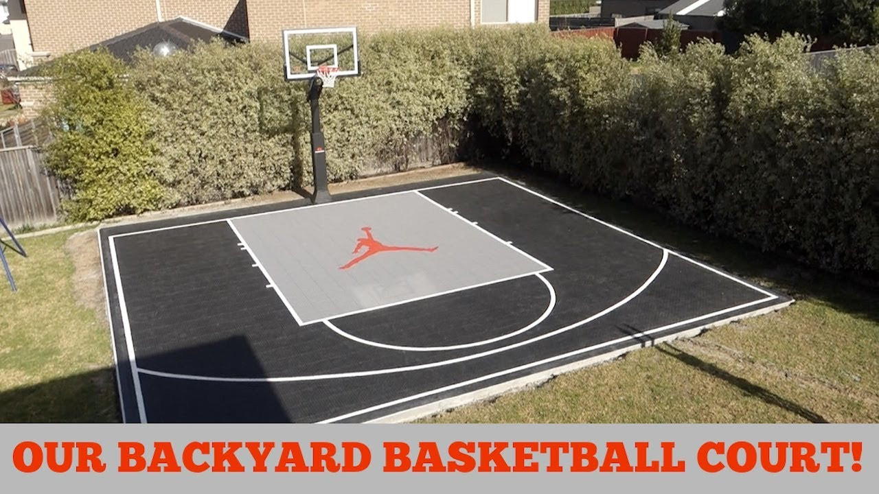 Best ideas about Backyard Basketball Court . Save or Pin OUR BACKYARD BASKETBALL COURT Now.