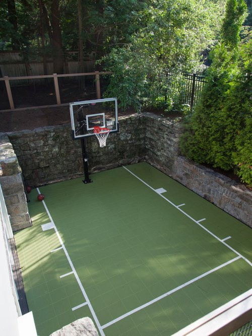 Best ideas about Backyard Basketball Court . Save or Pin Backyard Basketball Courts Now.