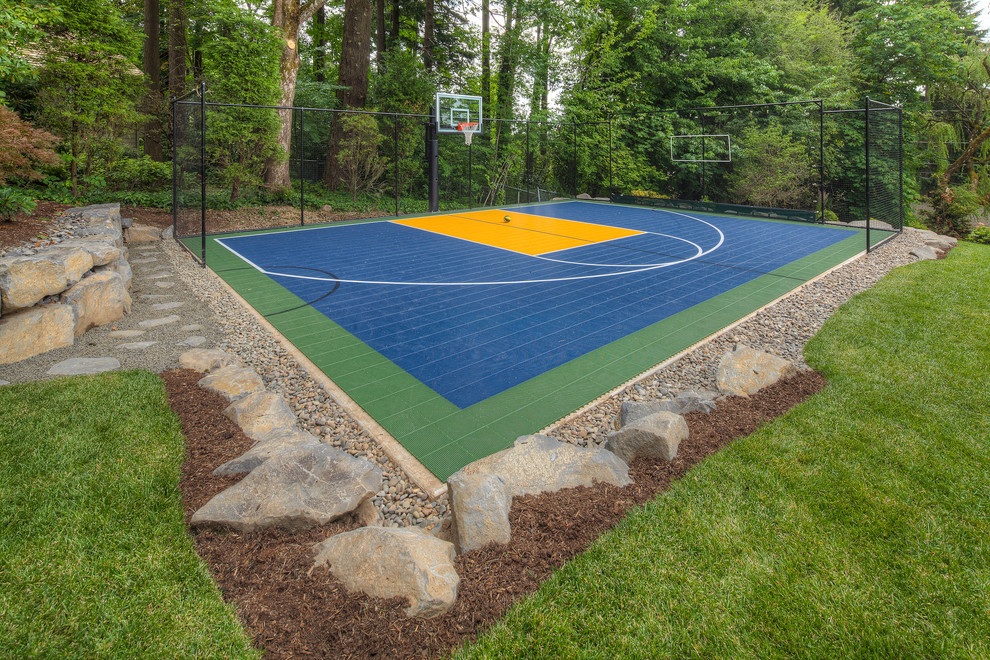 Best ideas about Backyard Basketball Court . Save or Pin Tips to Make Your Own Basketball Court [Stencils Layouts Now.