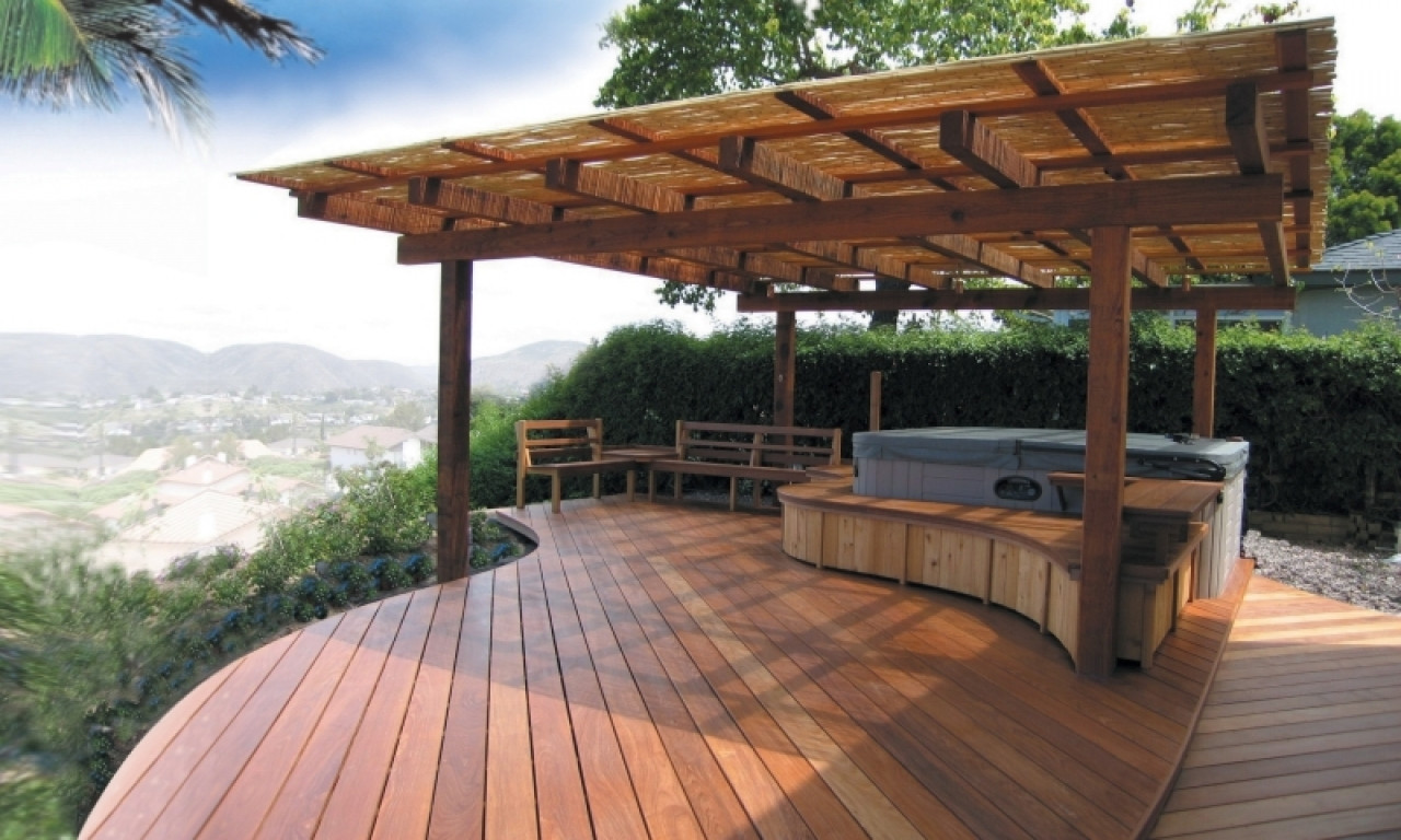Best ideas about Backyard Deck Design Ideas
. Save or Pin Hot tub patio ideas luxury decks and patios backyard deck Now.