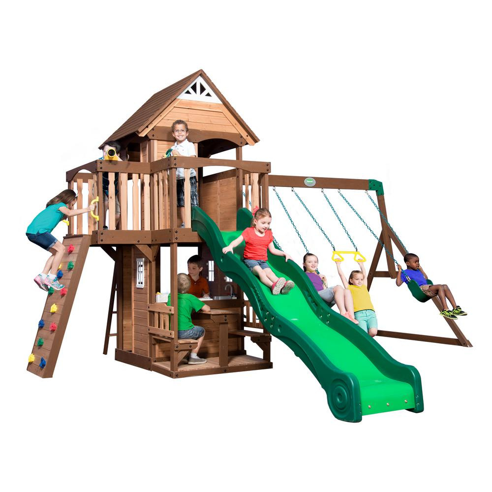 Best ideas about Backyard Discovery Playsets
. Save or Pin Backyard Discovery Mount Triumph All Cedar Swing Set Now.