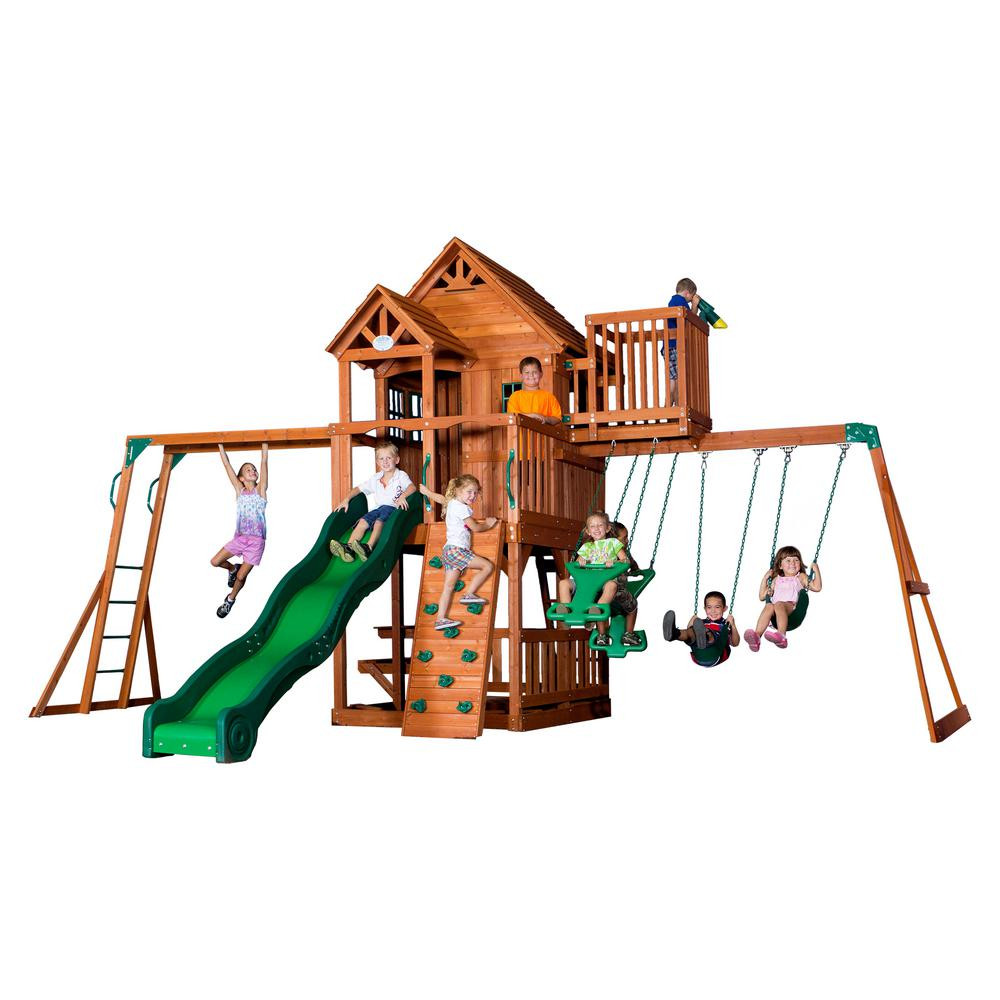 Best ideas about Backyard Discovery Playsets
. Save or Pin Backyard Discovery Skyfort II All Cedar Playset 6113 Now.