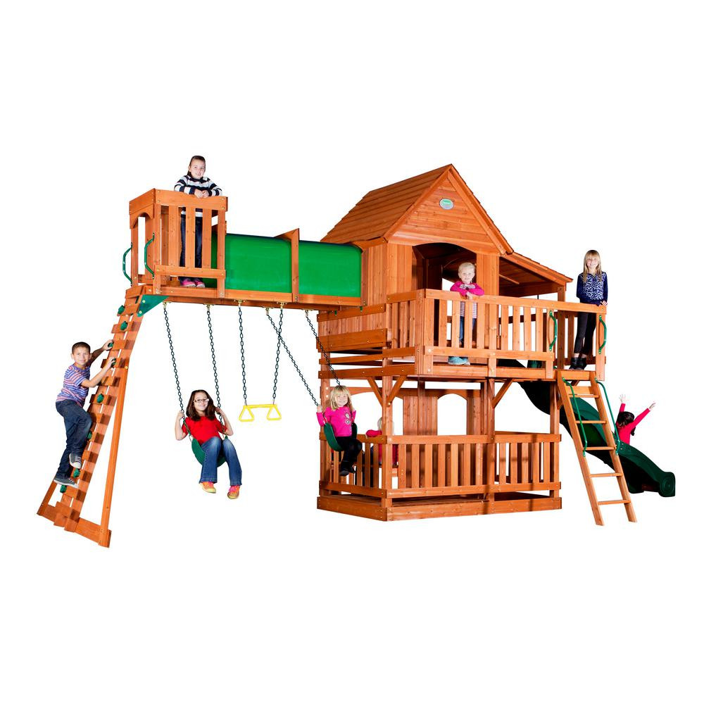 Best ideas about Backyard Discovery Playsets
. Save or Pin Backyard Discovery Woodridge II All Cedar Playset 6815 Now.