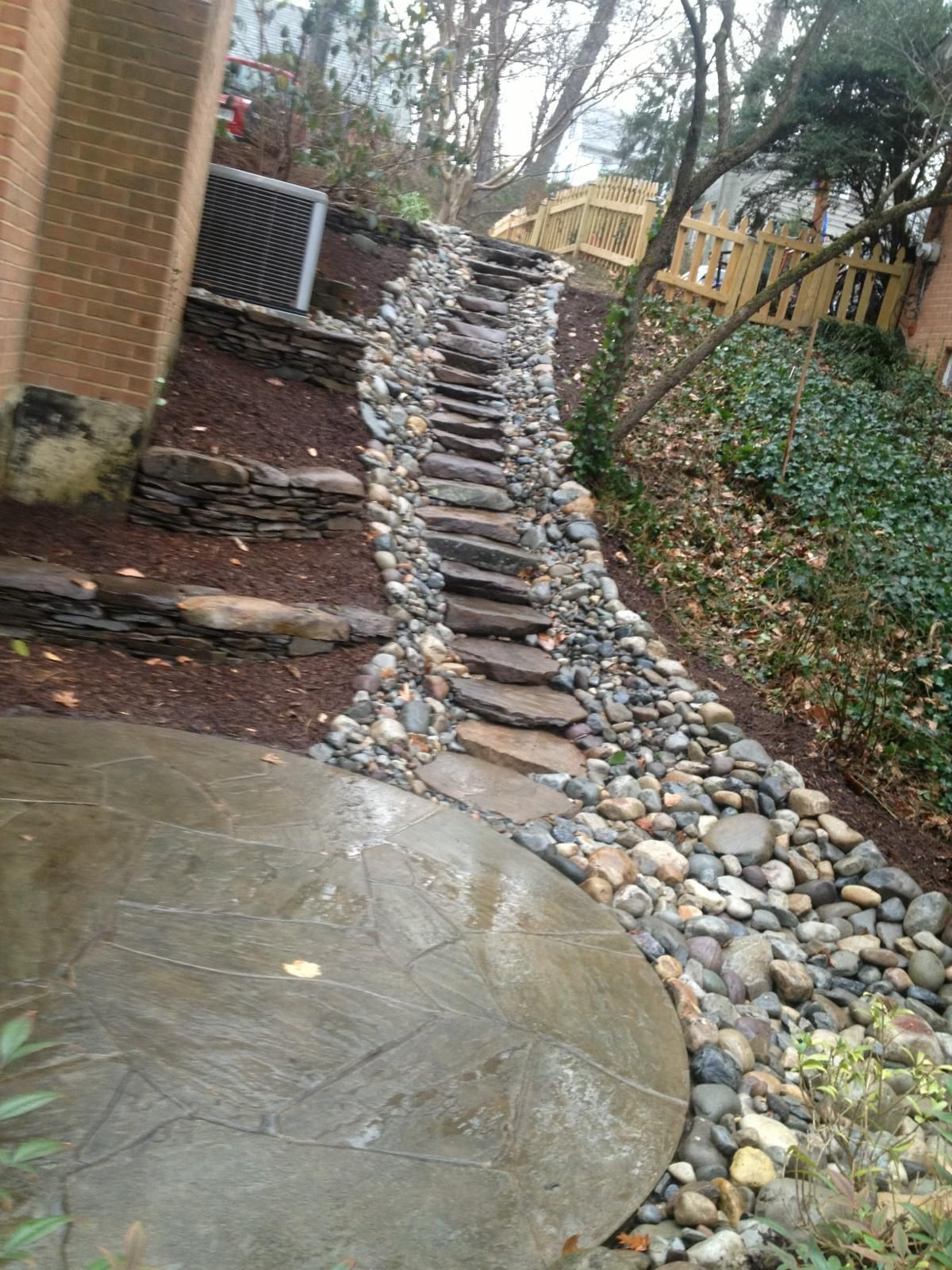 Best ideas about Backyard Drainage Solutions
. Save or Pin Create a sturdy yet attractive walkway on any slope with Now.