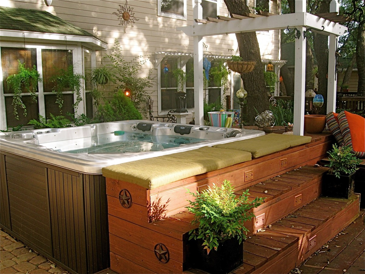 Best ideas about Backyard Hot Tub
. Save or Pin Backyard Retreat 4— Hot Tub & Deck Now.