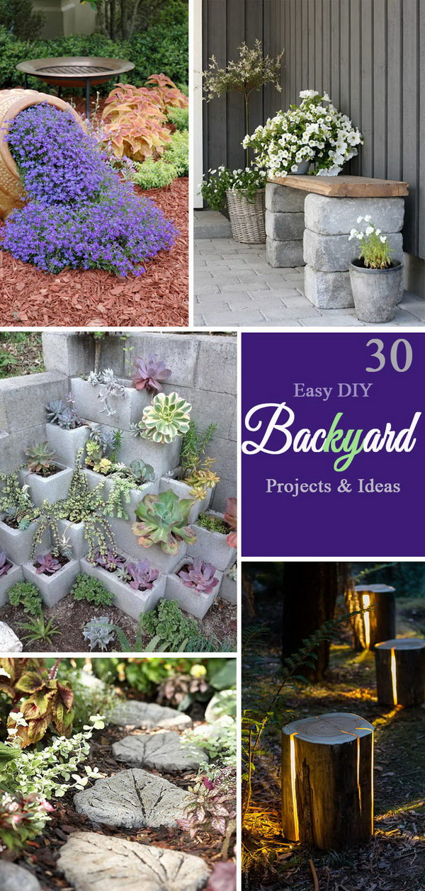 Best ideas about Backyard Ideas DIY
. Save or Pin 30 Easy DIY Backyard Projects & Ideas 2017 Now.