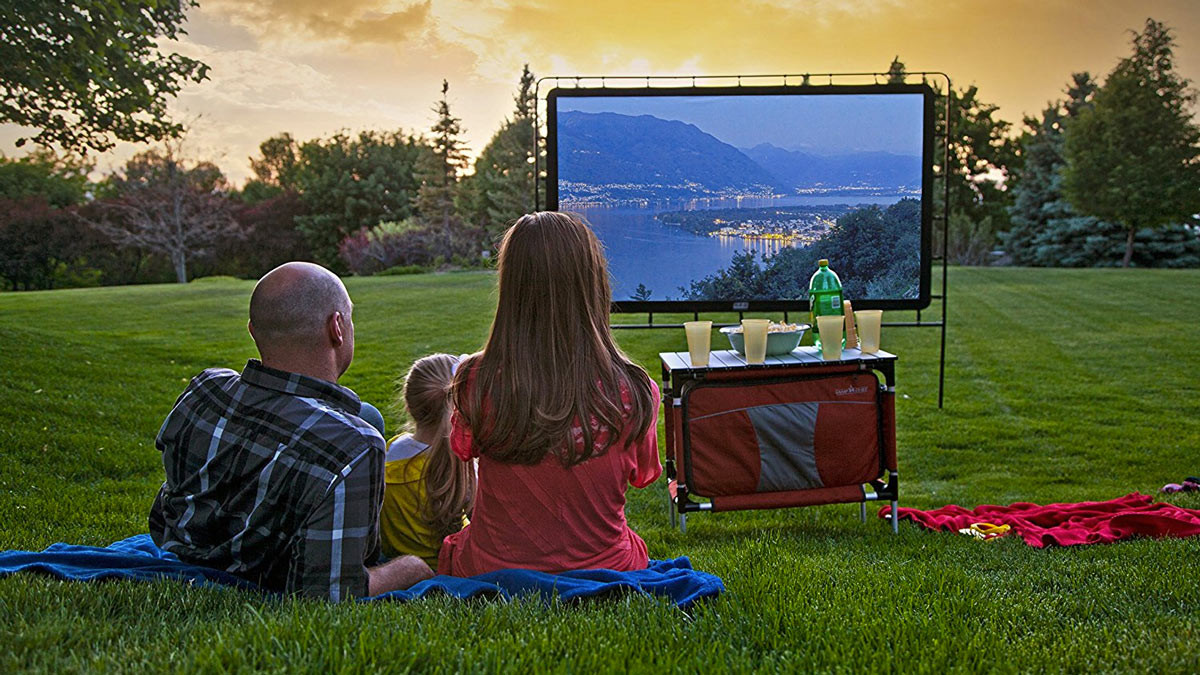 Best ideas about Backyard Movie Screen
. Save or Pin 120" Portable Outdoor Movie Screen Now.