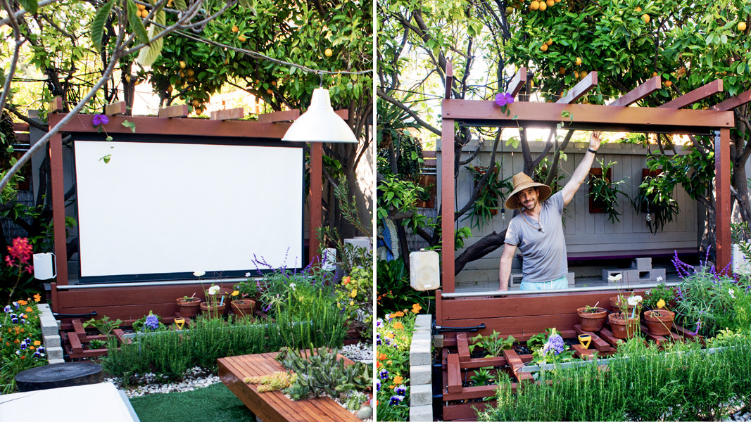 Best ideas about Backyard Movie Screen
. Save or Pin Show Thyme How to Build an Outdoor Theater in Your Garden Now.