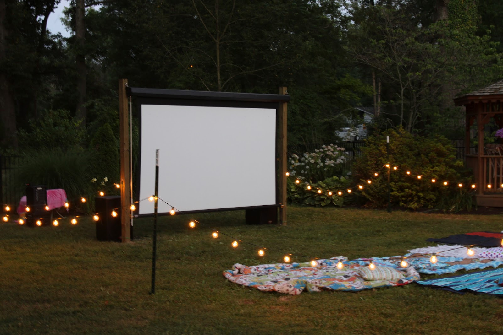 Best ideas about Backyard Movie Theater
. Save or Pin haleyv6 A 3rd and 5th birthday OUTDOOR MOVIE Now.