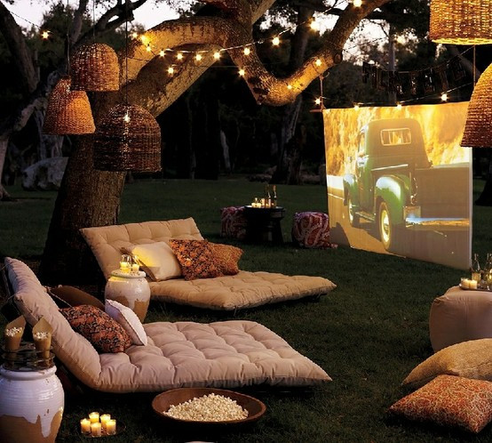 Best ideas about Backyard Movie Theater
. Save or Pin Inspire Bohemia Outdoor Dining & Parties Part I Now.