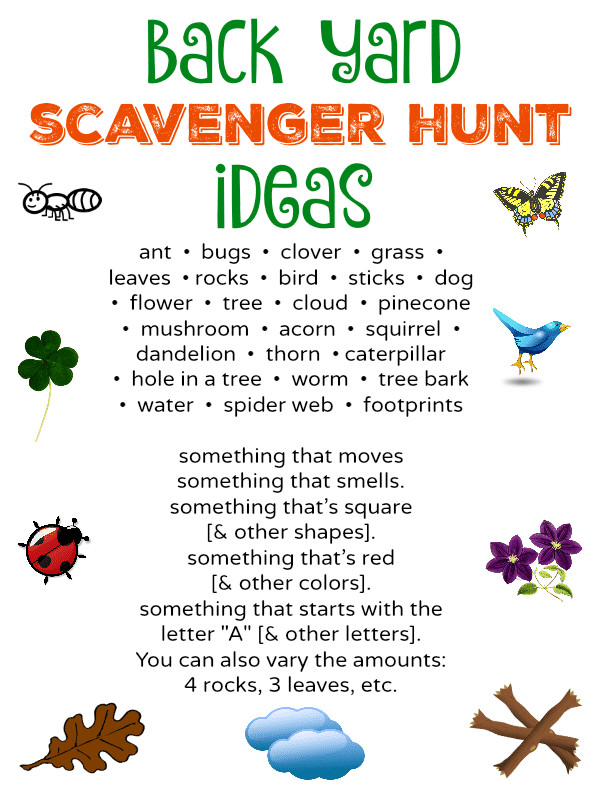 Best ideas about Backyard Scavenger Hunt
. Save or Pin Free to Be Outside Back Yard Scavenger Hunt [ Free Now.