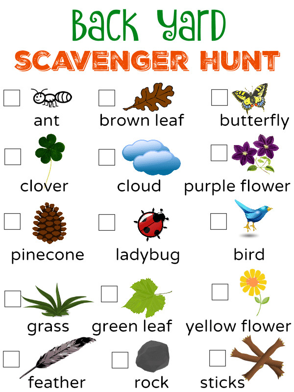Best ideas about Backyard Scavenger Hunt
. Save or Pin Free to Be Outside Back Yard Scavenger Hunt [ Free Now.