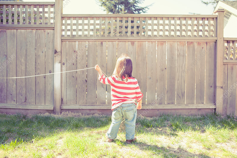 Best ideas about Backyard Scientist Girlfriend
. Save or Pin Baby girl playing with string in backyard Stock Image Now.