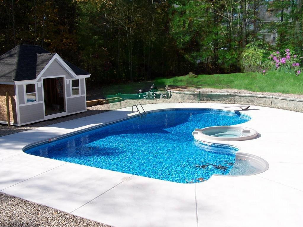 Best ideas about Backyard Swimming Pool . Save or Pin Backyard Landscaping Ideas Swimming Pool Design Now.