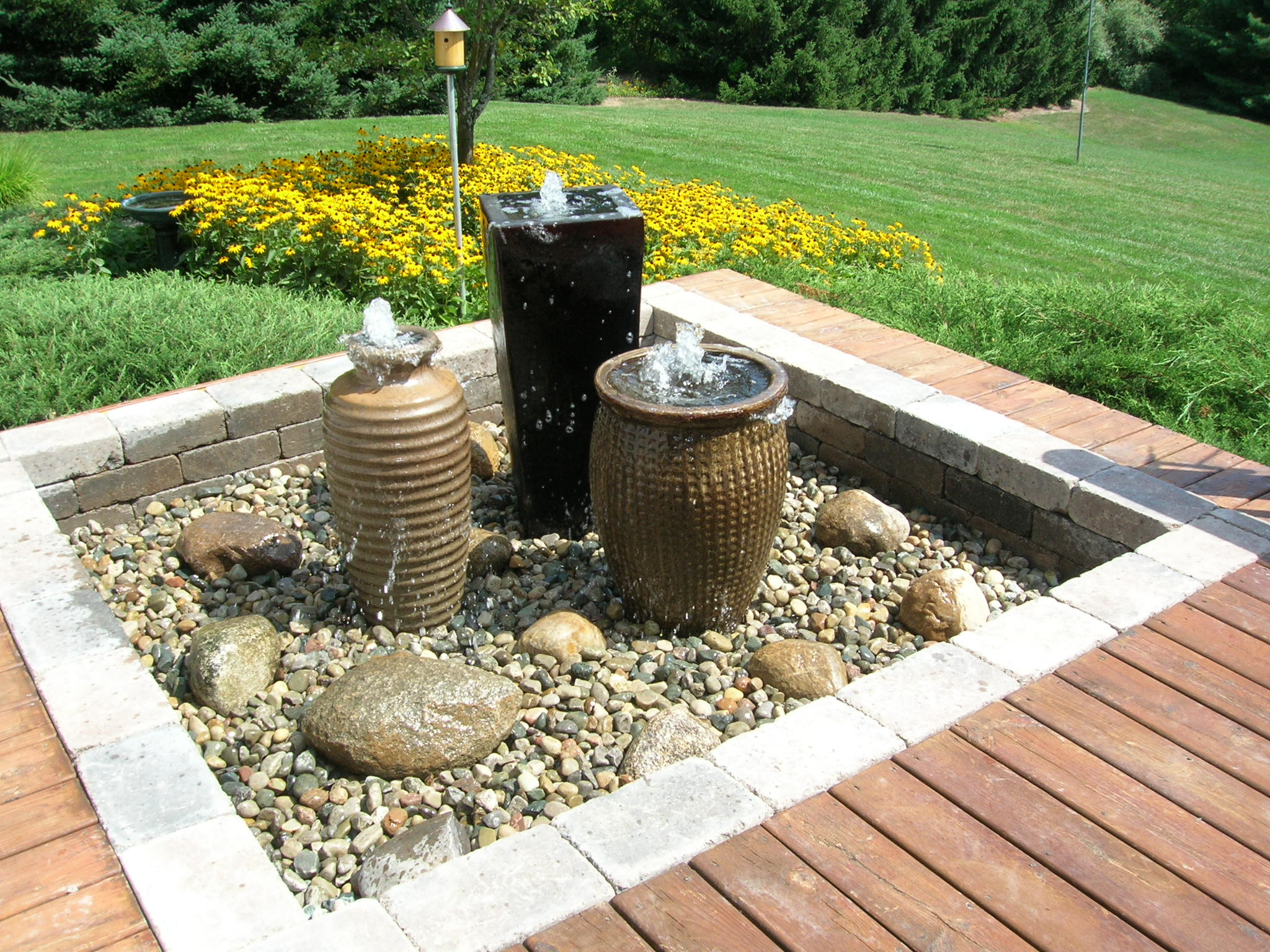 Best ideas about Backyard Water Fountain
. Save or Pin ‘Getaway’ gardens Water fire features make for backyard Now.