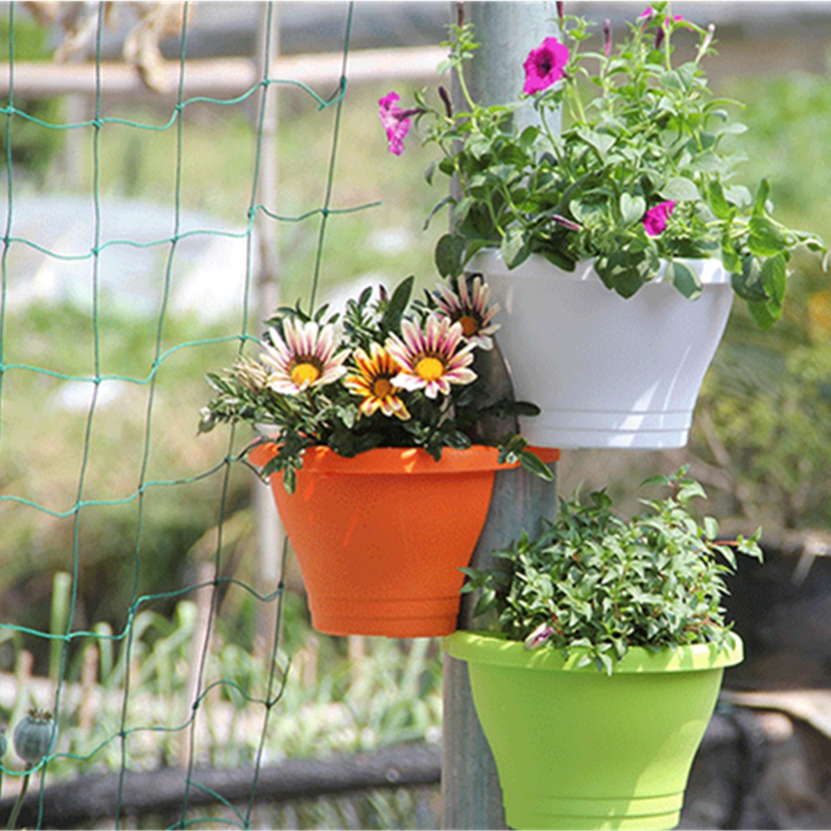 Best ideas about Balcony Hanging Planter
. Save or Pin Iron Flower Pot Hanging Balcony Garden Plant Planter Home Now.