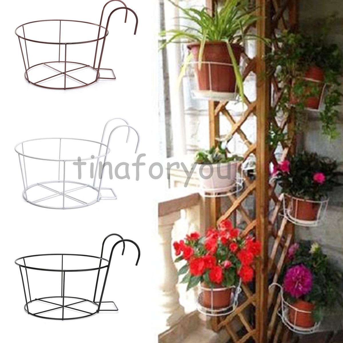 Best ideas about Balcony Hanging Planter
. Save or Pin Metal Iron Flower Pot Hanging Balcony Garden Plant Planter Now.