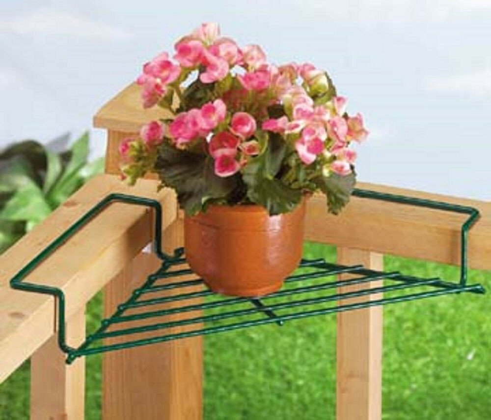 Best ideas about Balcony Railing Planter
. Save or Pin CORNER deck railing planter flower pot rail wire shelf Now.