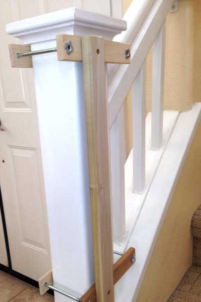 Best ideas about Banister To Wall Baby Gate
. Save or Pin Custom Baby Gate Wall and Banister No Holes Installation Now.
