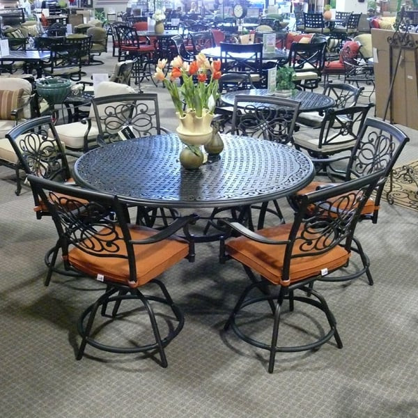 Best ideas about Bar Height Patio Set
. Save or Pin 7 Piece Vista Counter Height Patio Dining Set Now.