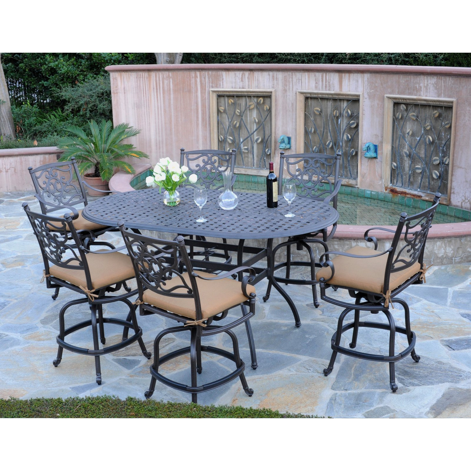 Best ideas about Bar Height Patio Set
. Save or Pin Meadow Decor Kingston 72 in Counter Height Patio Dining Now.