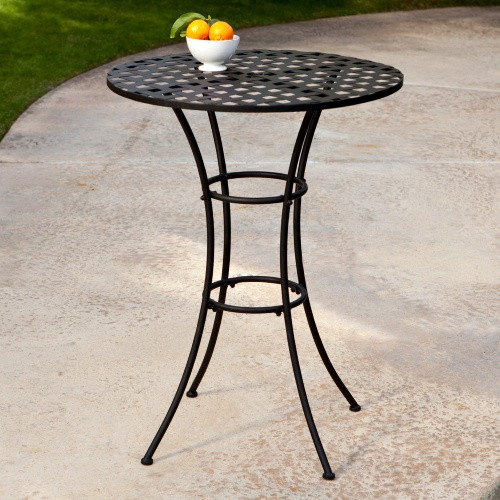 Best ideas about Bar Height Patio Table
. Save or Pin Woodard Capri Wrought Iron Bar Height Bistro Table Patio Now.