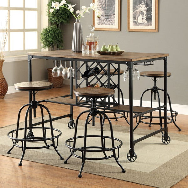 Best ideas about Bar Table With Wine Rack
. Save or Pin Furniture of America Daimon Industrial Wine Rack Counter Now.