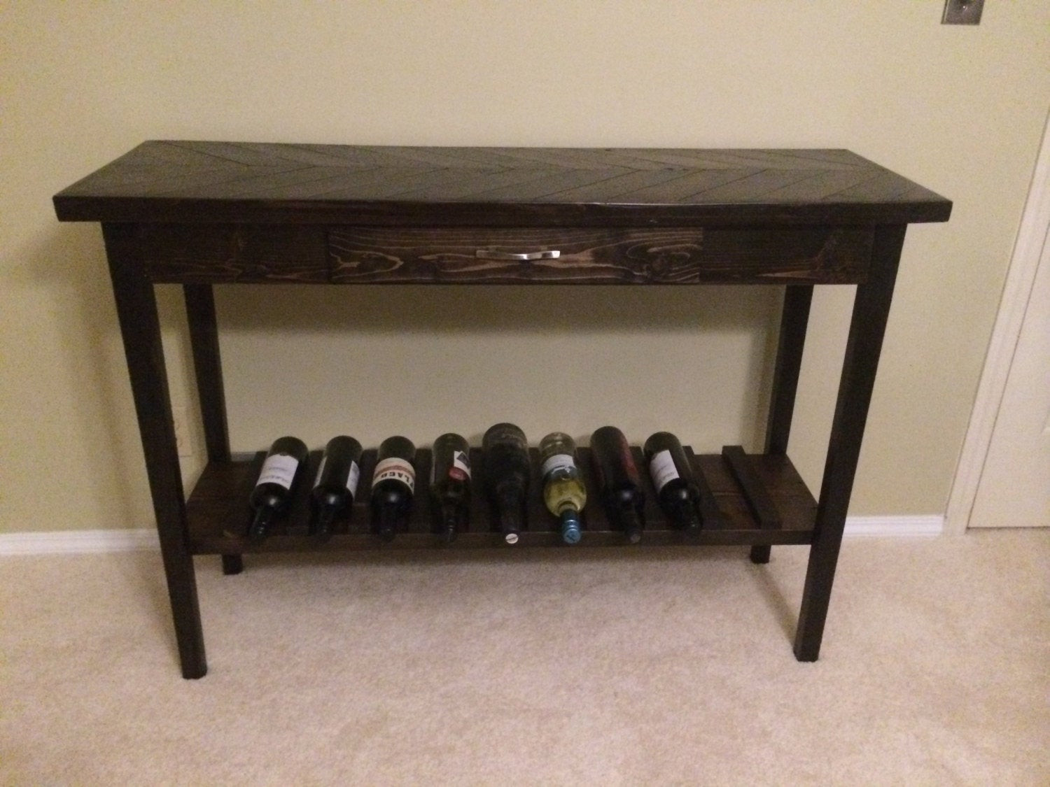 Best ideas about Bar Table With Wine Rack
. Save or Pin Bar table Hutch with Wine Rack and drawer Now.