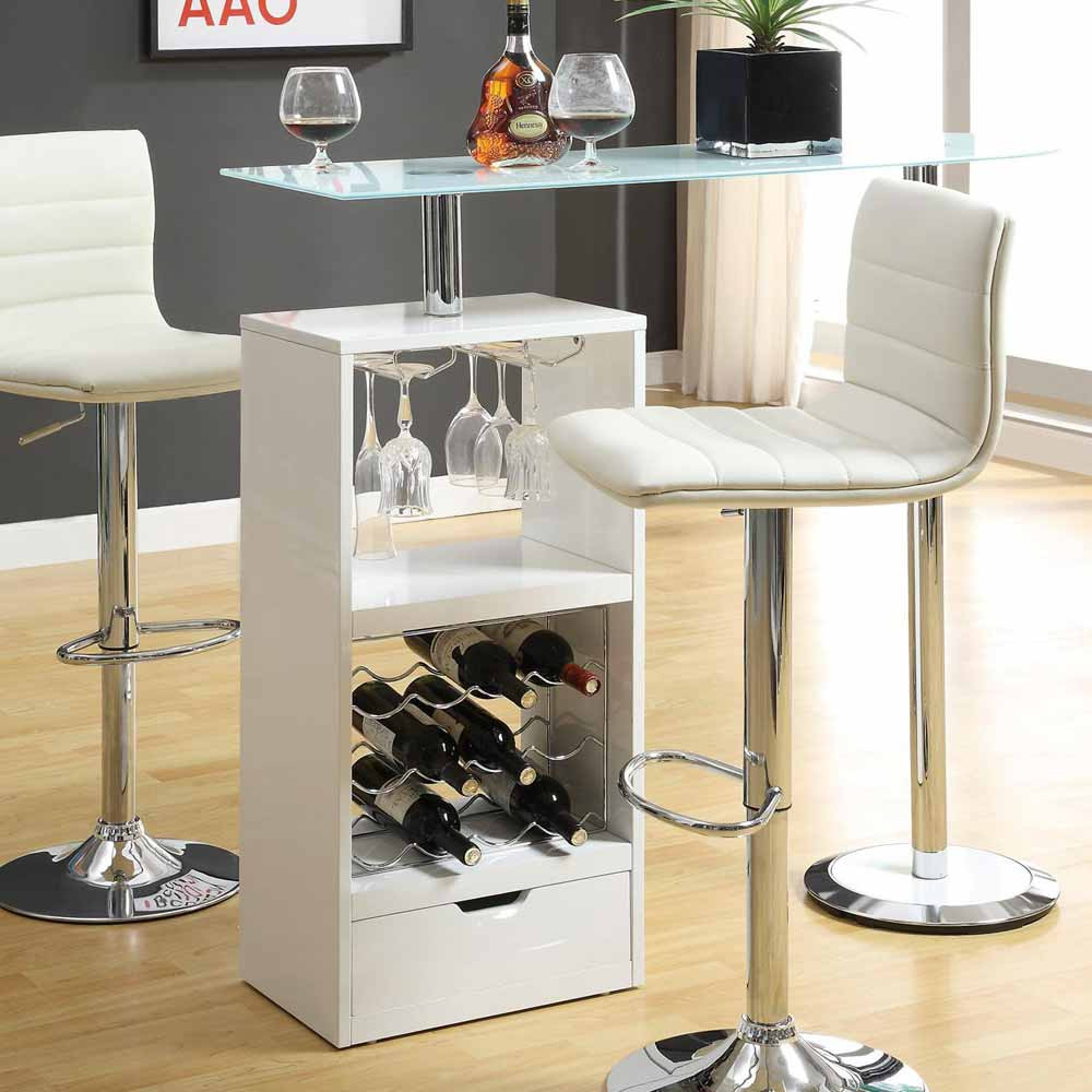 Best ideas about Bar Table With Wine Rack
. Save or Pin Contemporary Revolving Bar Table Wine Rack Shelf Stemware Now.