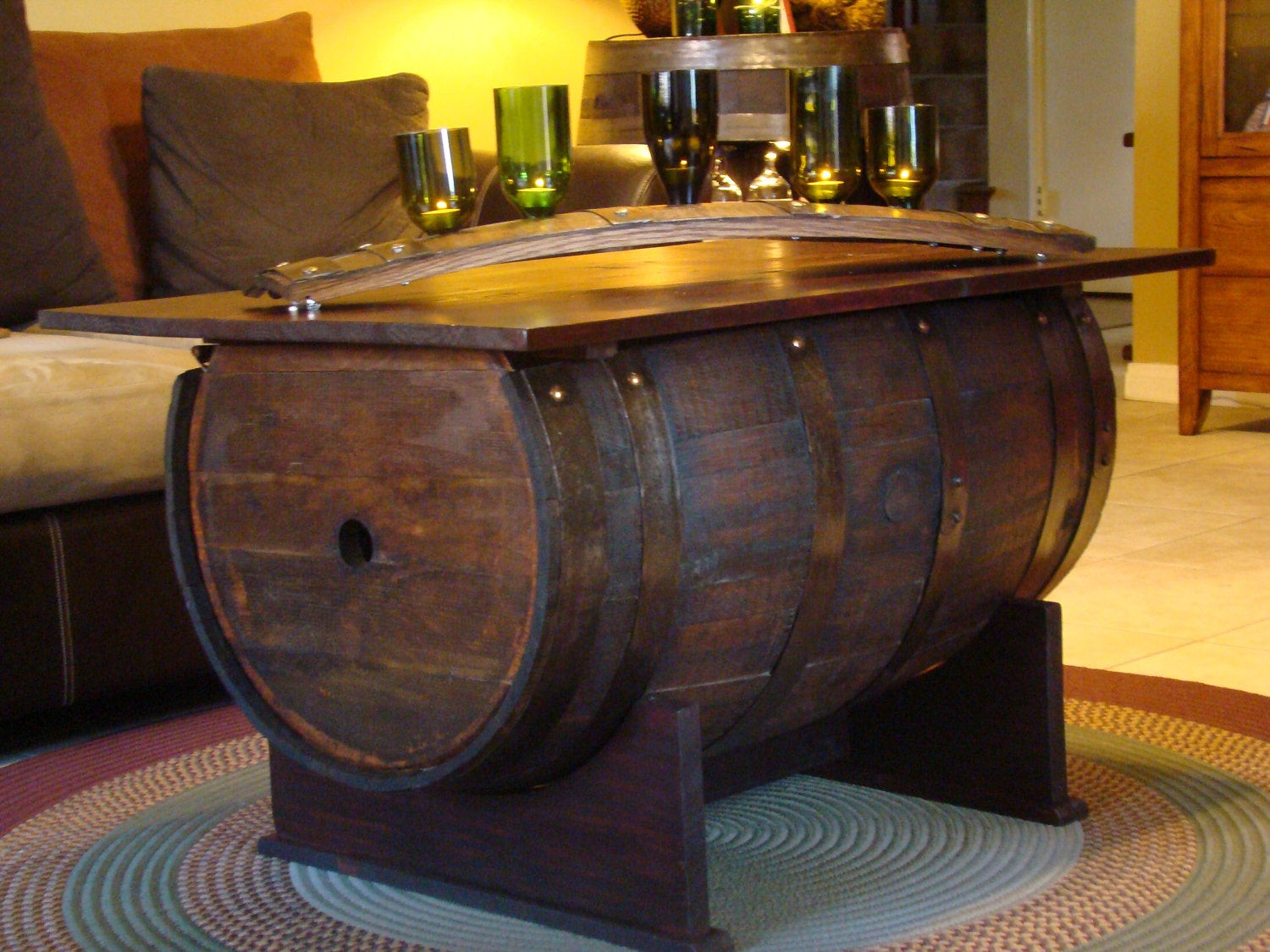 Best ideas about Barrel Coffee Table
. Save or Pin Barrel Coffee Table & Storage Trunk made from 3 4 by Now.