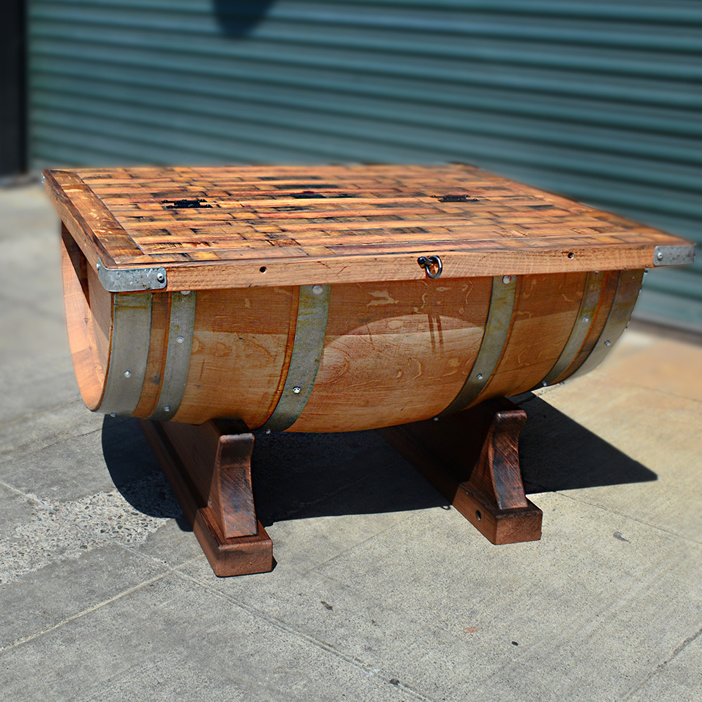 Best ideas about Barrel Coffee Table
. Save or Pin Napa General Store Half Barrel Coffee Table with Storage Trunk Now.