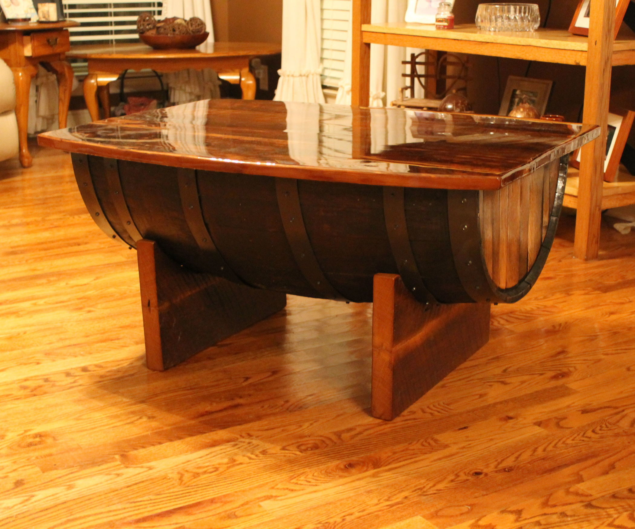 Best ideas about Barrel Coffee Table
. Save or Pin Reclaimed Whiskey Barrel Coffee Table Now.