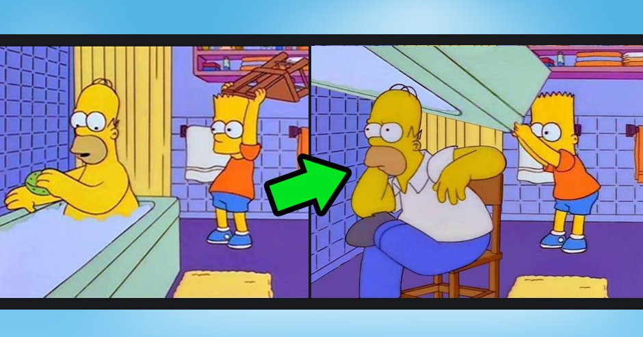 Save or Pin "Bart Hits Homer With a Chair" Meme Proves Simpsons J...
