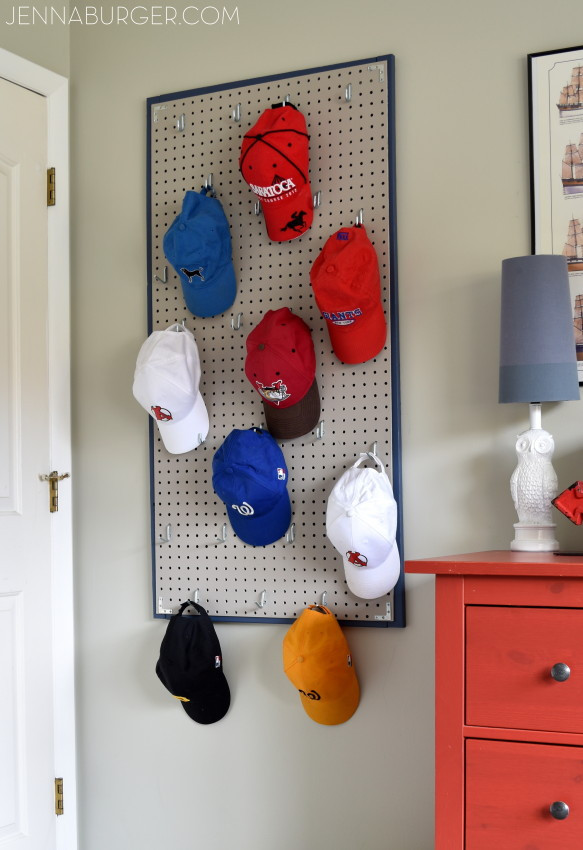 Best ideas about Baseball Cap Rack DIY
. Save or Pin Pegboard Baseball Cap Organizer Jenna Burger Now.