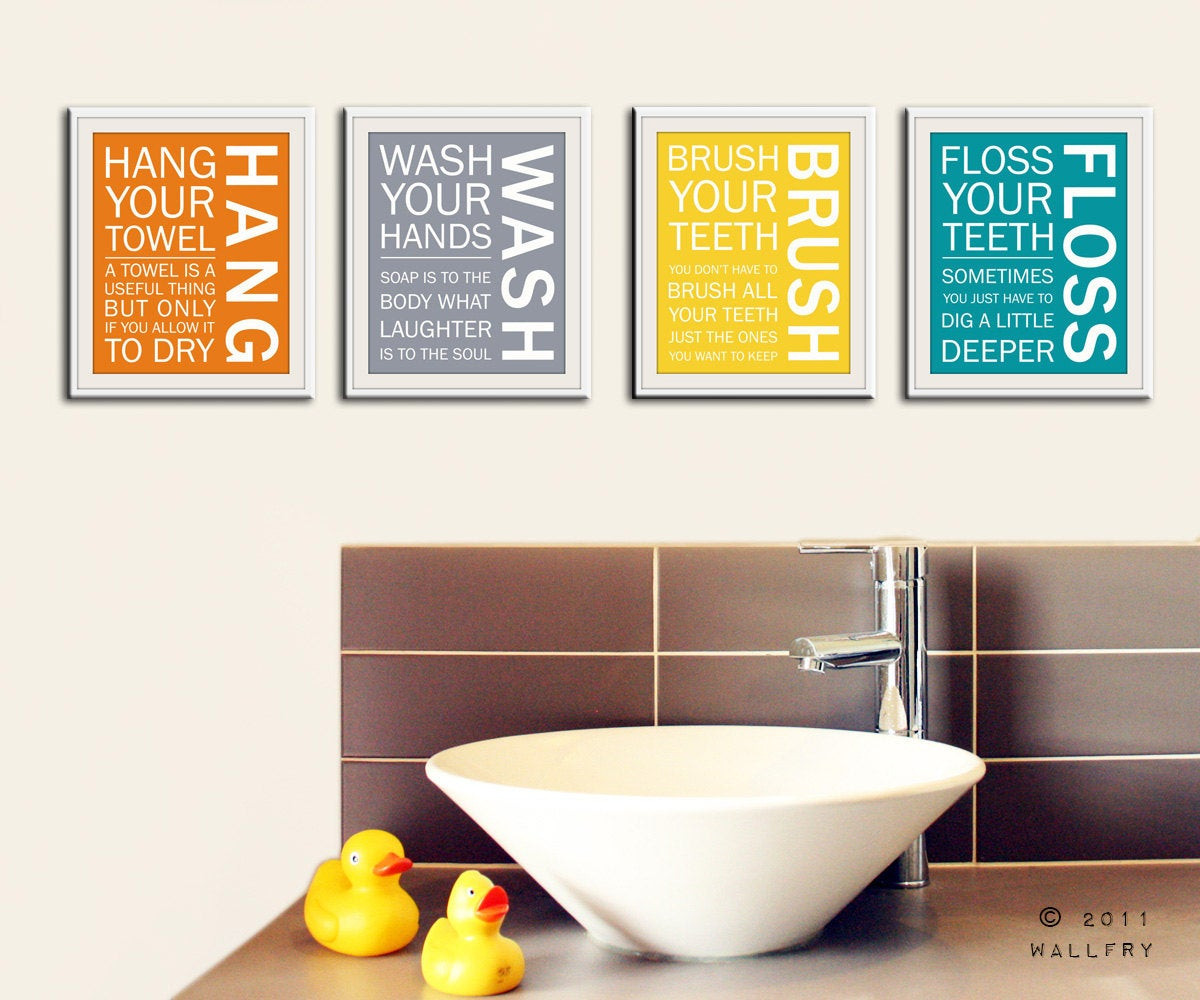 Best ideas about Bathroom Art Prints
. Save or Pin Bathroom art prints Bathroom Rules Kids bathroom wall Now.