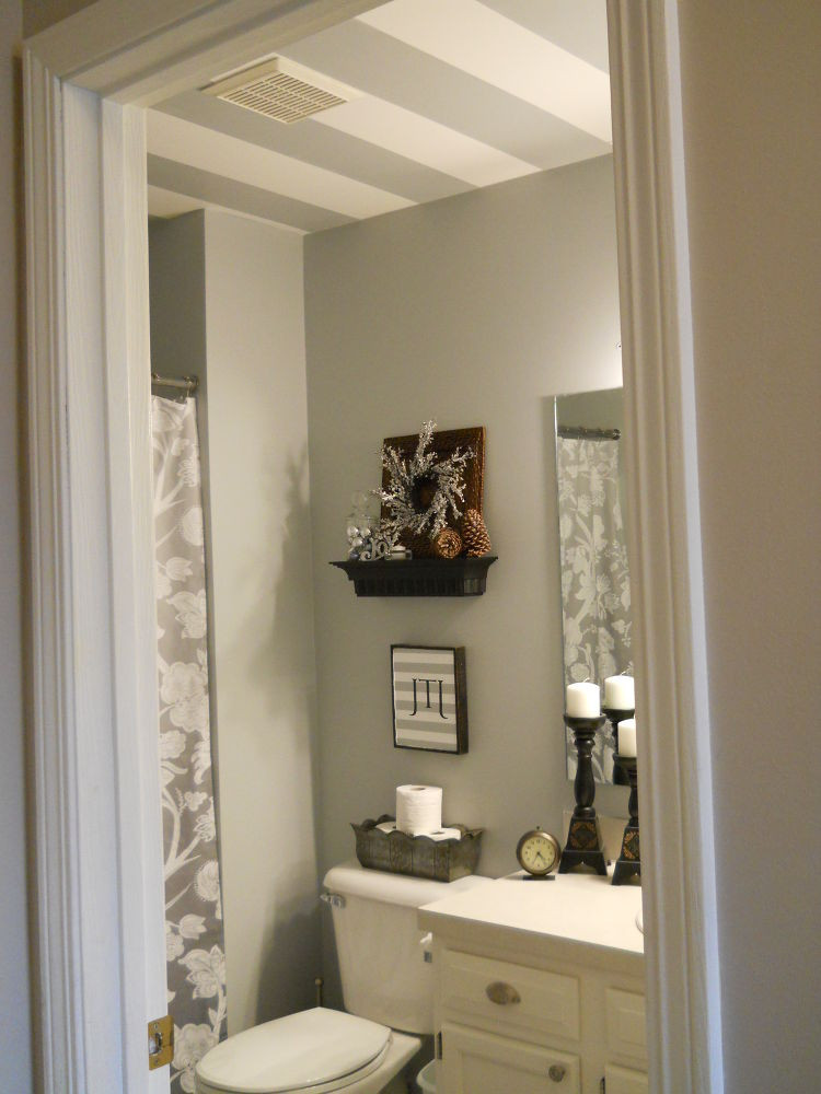 Best ideas about Bathroom Ceiling Paint
. Save or Pin Striped bathroom ceiling Now.