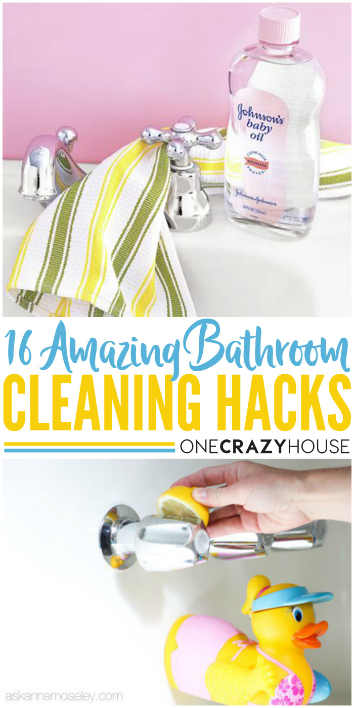 Best ideas about Bathroom Cleaning Hacks
. Save or Pin 16 Tricks That Will Change the Way You Clean Your Bathroom Now.