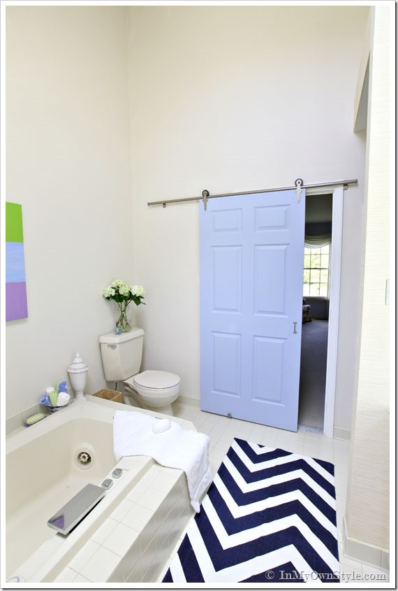 Best ideas about Bathroom Door Ideas
. Save or Pin Bathroom Gets a Makeover Using Rolling Door Hardware Now.