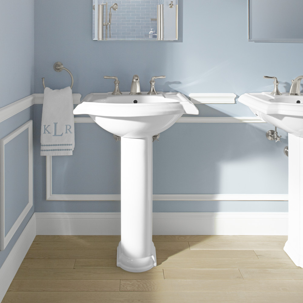 Best ideas about Bathroom Pedestal Sink
. Save or Pin Kohler Devonshire 24" Pedestal Bathroom Sink & Reviews Now.