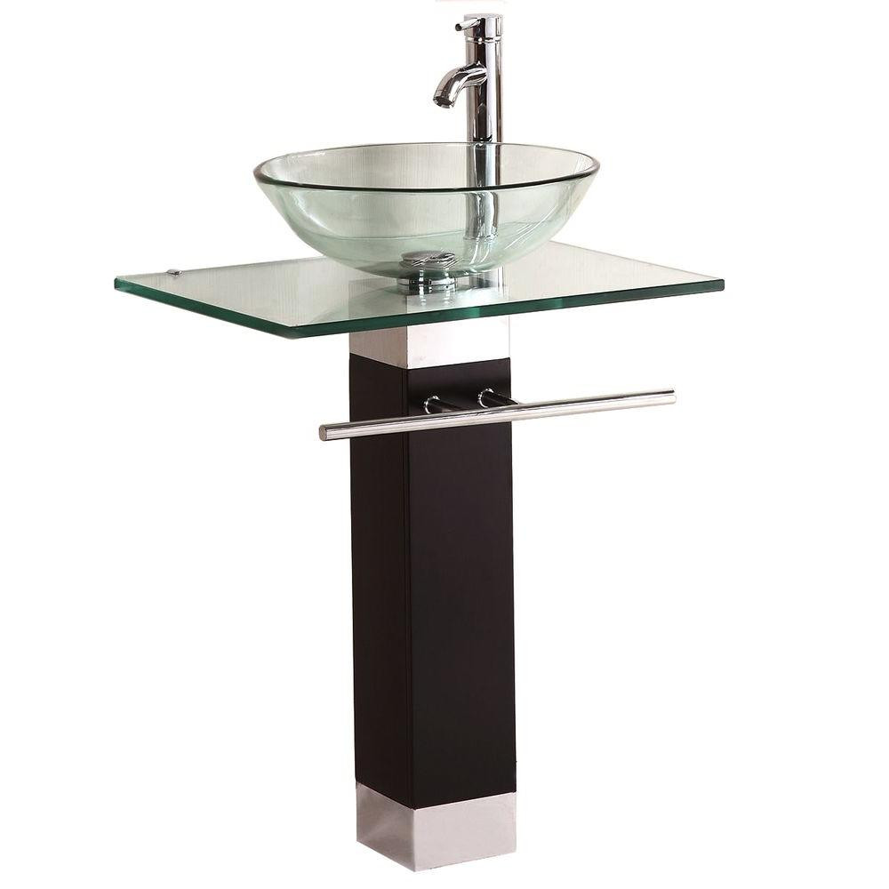 Best ideas about Bathroom Pedestal Sink
. Save or Pin Kokols Pedestal bo Bathroom Sink in Clear WF 09 The Now.