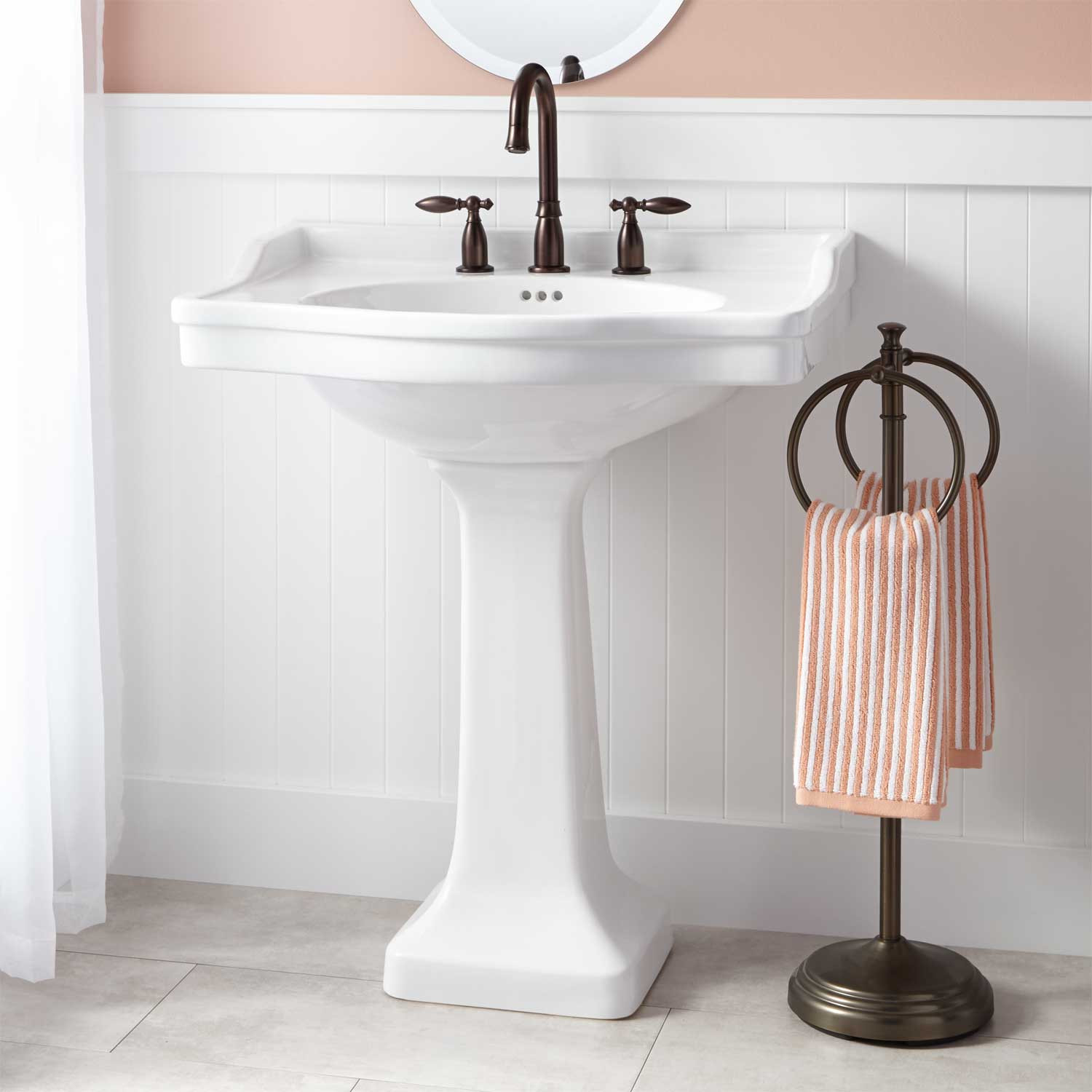 Best ideas about Bathroom Pedestal Sink
. Save or Pin Cierra Porcelain Pedestal Sink Pedestal Sinks Now.