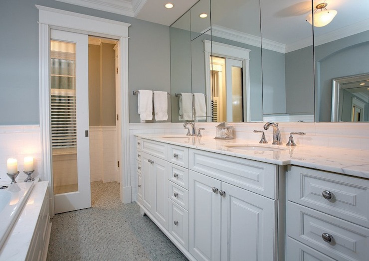 Best ideas about Bathroom Pocket Doors
. Save or Pin Frosted Glass Pocket Door Contemporary bathroom Now.